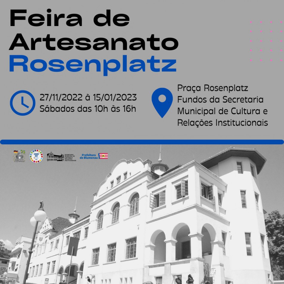 Feira de Artesanato Rosenplatz vai até 15 de janeiro