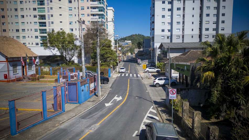 Revitalização de ruas beneficiam moradores da Itoupava Norte e da Velha Central