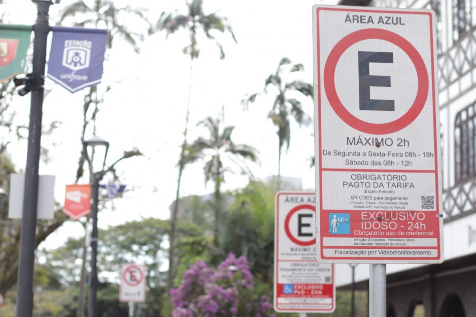 Alterações na Área Azul de Blumenau começam a valer nesta segunda-feira, dia 4